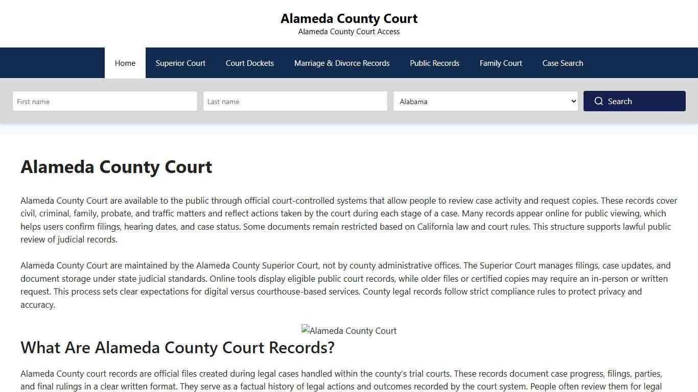 Alameda County Court